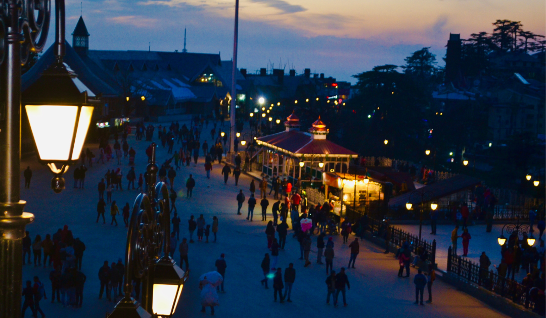 Mall Road in Shimla